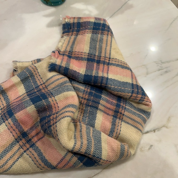 Blanket Scarf oversized soft and cozy plaid - Picture 2 of 4